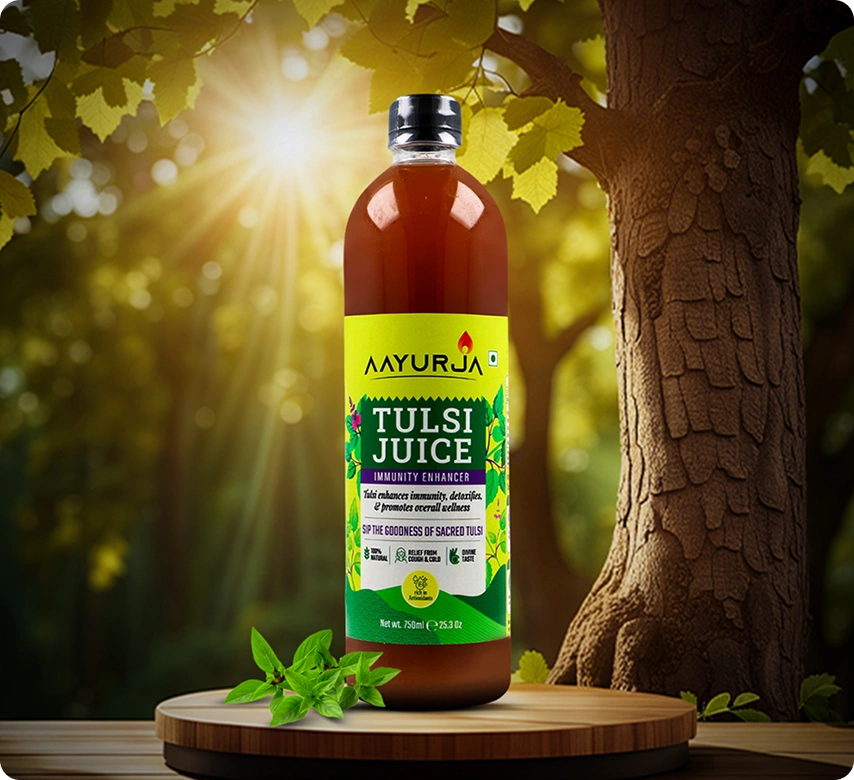 Tulsi Herbal Juice | Natural Immunity Booster & Stress Relief Drink