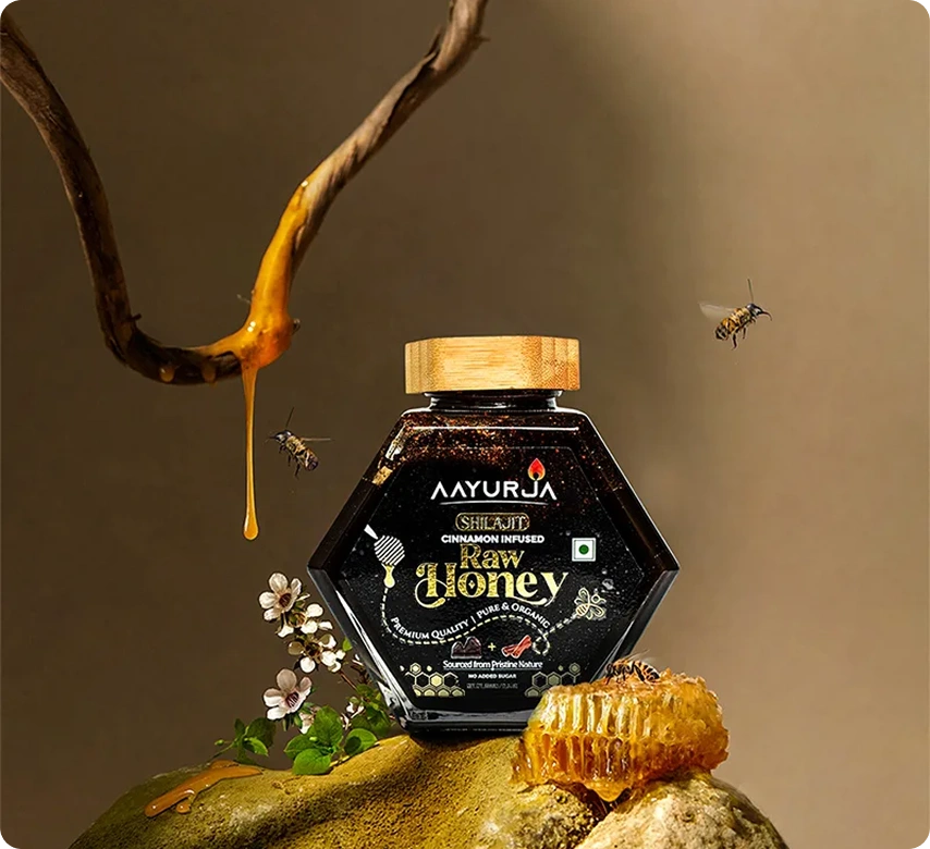 100% Pure Organic - Shilajit Cinnamon Infused Honey