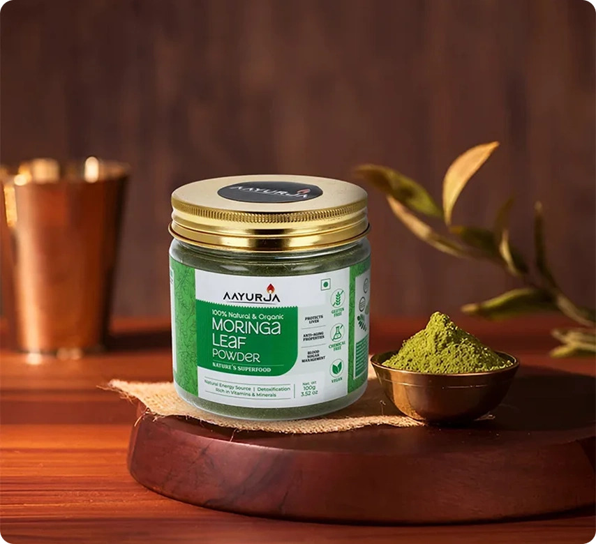 100% Natural & Organic Moringa Leaf Powder
