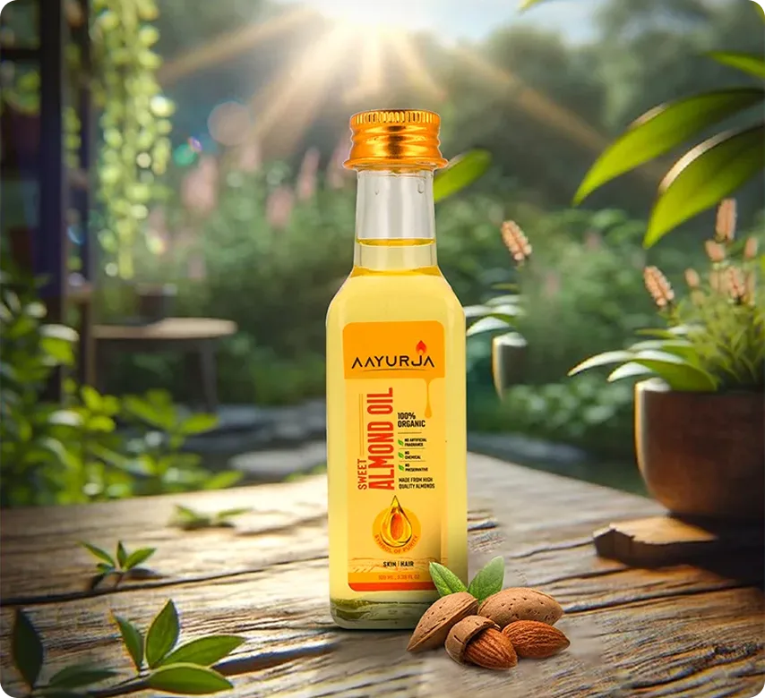 100% Cold-Pressed Sweet Almond Oil – For Skin & Hair Care