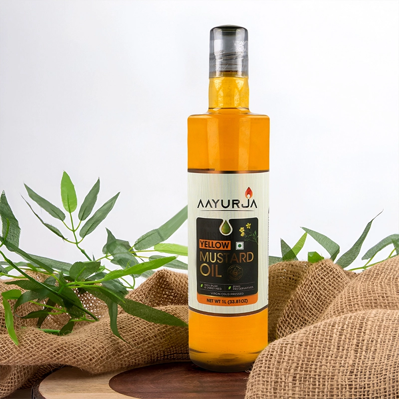Premium Edible Yellow Mustard Oil – Flavorful & Healthy Cooking Essential