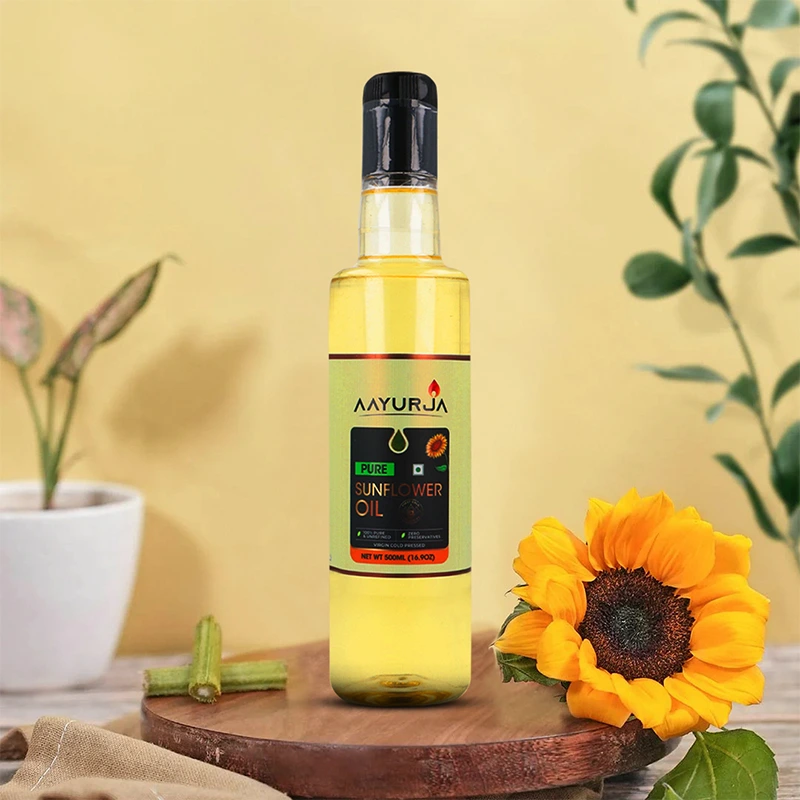 Cold-Pressed Sunflower Oil – Natural Source of Vitamin E & Healthy Fats