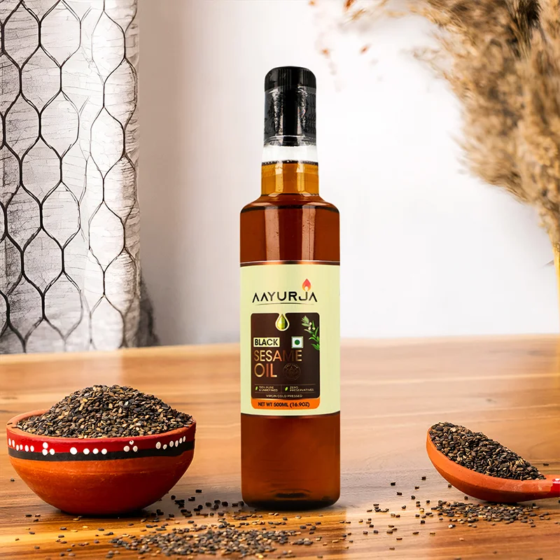 Black Sesame Oil – Nutrient-Rich Culinary Oil for Heart & Bone Health
