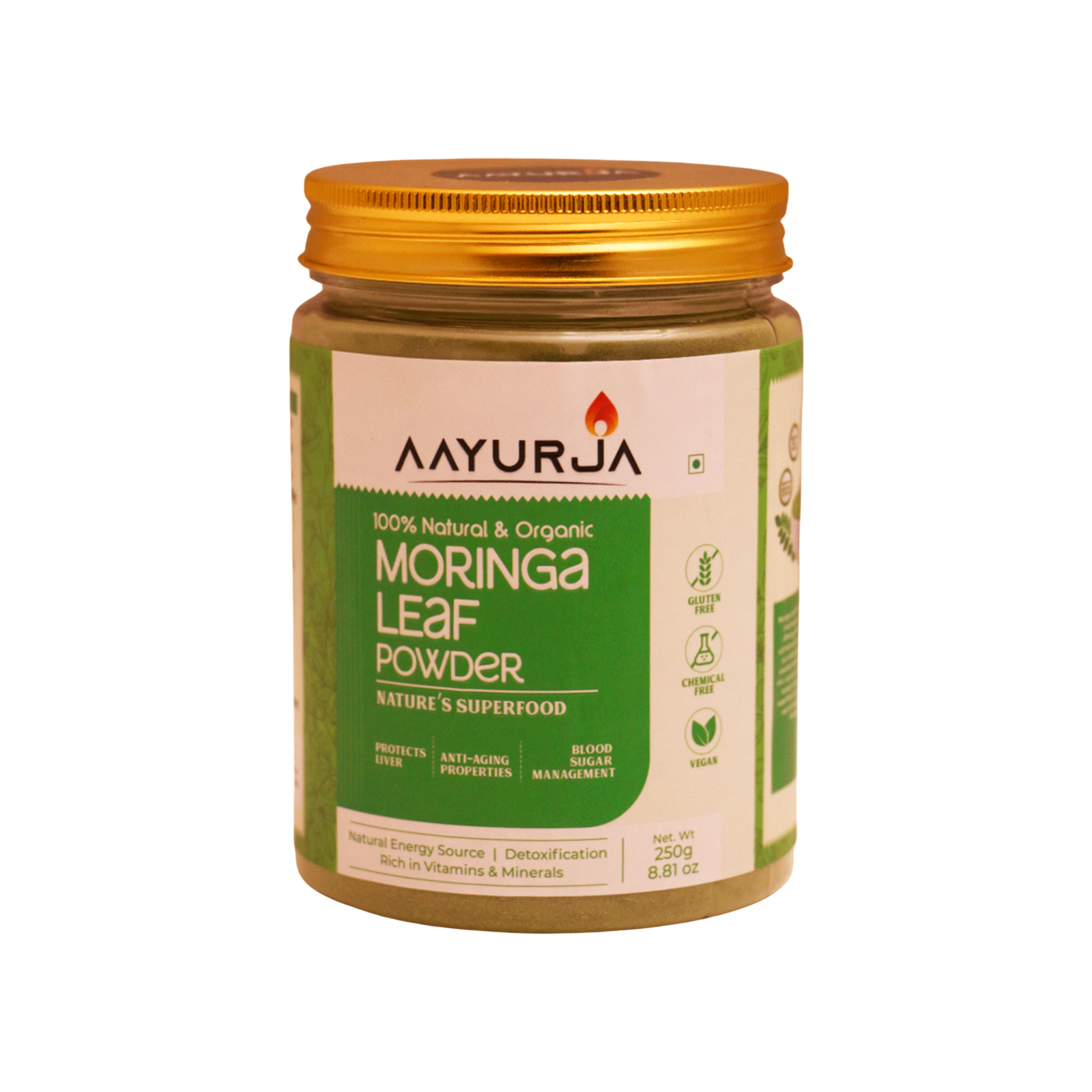 100% Natural & Organic Moringa Leaf Powder